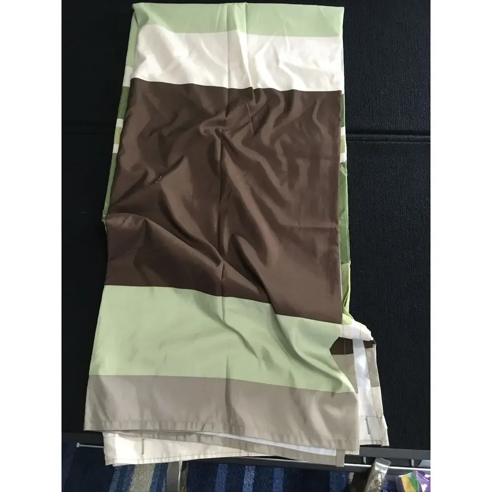 Shower Curtains for Bathroom, Shower‎ Curtain  off white ,green and Brown